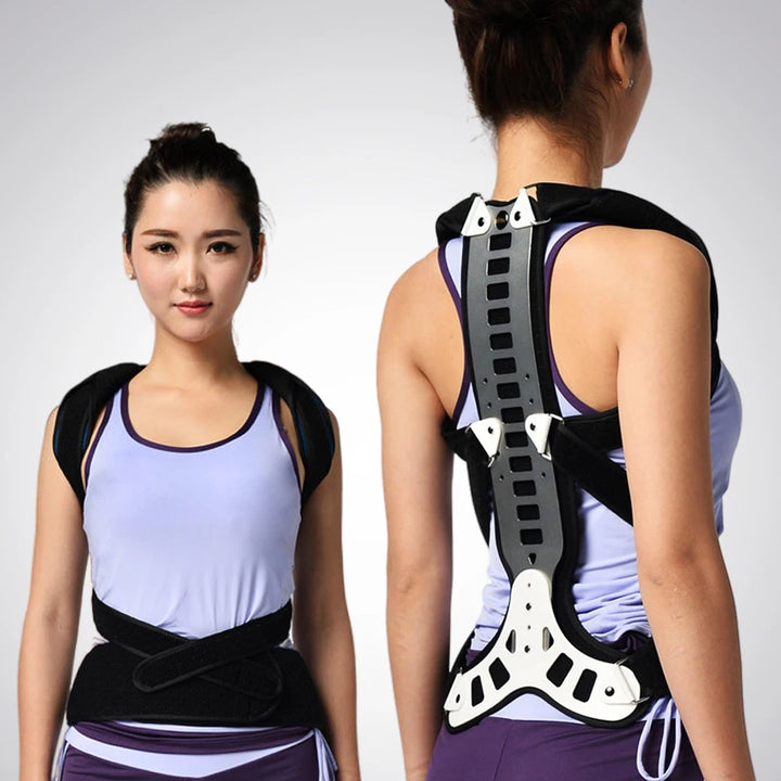 Premium Adjustable Back Brace Posture Corrector for Scoliosis & Hunchback Relief, Pain Relief, Lightweight & Breathable 
