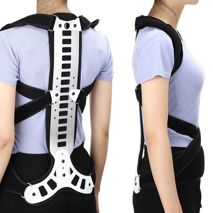Premium Adjustable Back Brace Posture Corrector for Scoliosis & Hunchback Relief, Pain Relief, Lightweight & Breathable 