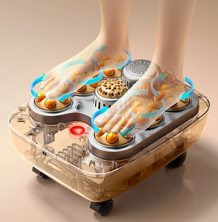 Premium Fußbad-Massager mit Wärme, 12 Rollen, digitale Steuerung, Pediküre-Stein für Akupressur-Shiatsu-Massage, Fußschmerzlinderung, einstellbare Temperatur, Fußbadtherapie für zu Hause