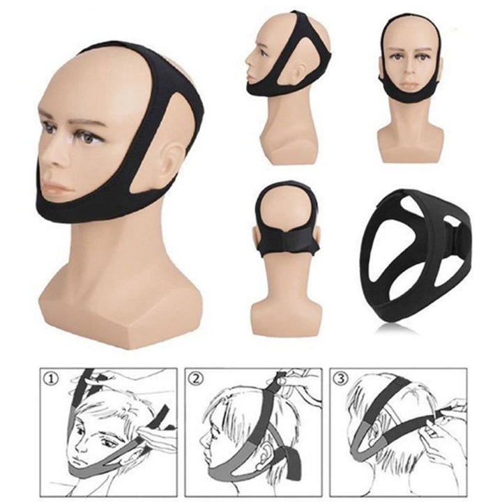 Premium Anti-Snoring Chin Strap - Triangular Belt for Snore Relief, Adjustable Mouth Guard for Better Breath, Comfortable 