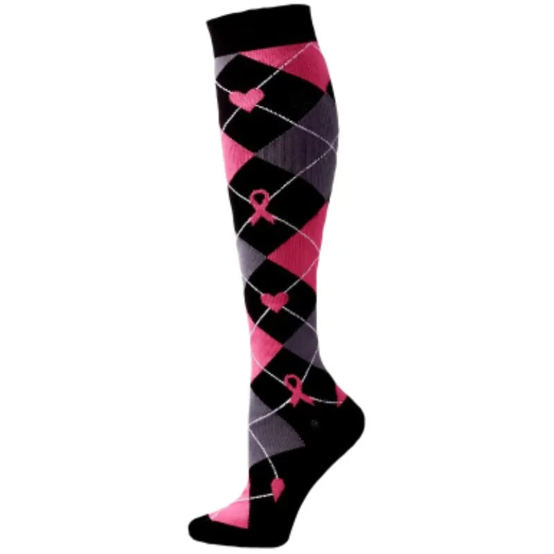 Premium Cycling Compression Socks for Men & Women – Prevent Varicose Veins, Edema & Diabetes – Knee Support for Running,