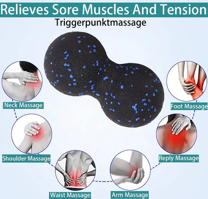 Premium EPP Foam Yoga Massage Roller & Ball Set for Pain Relief, Muscle Relaxation, Back, Leg & Neck Massager, High-Density
