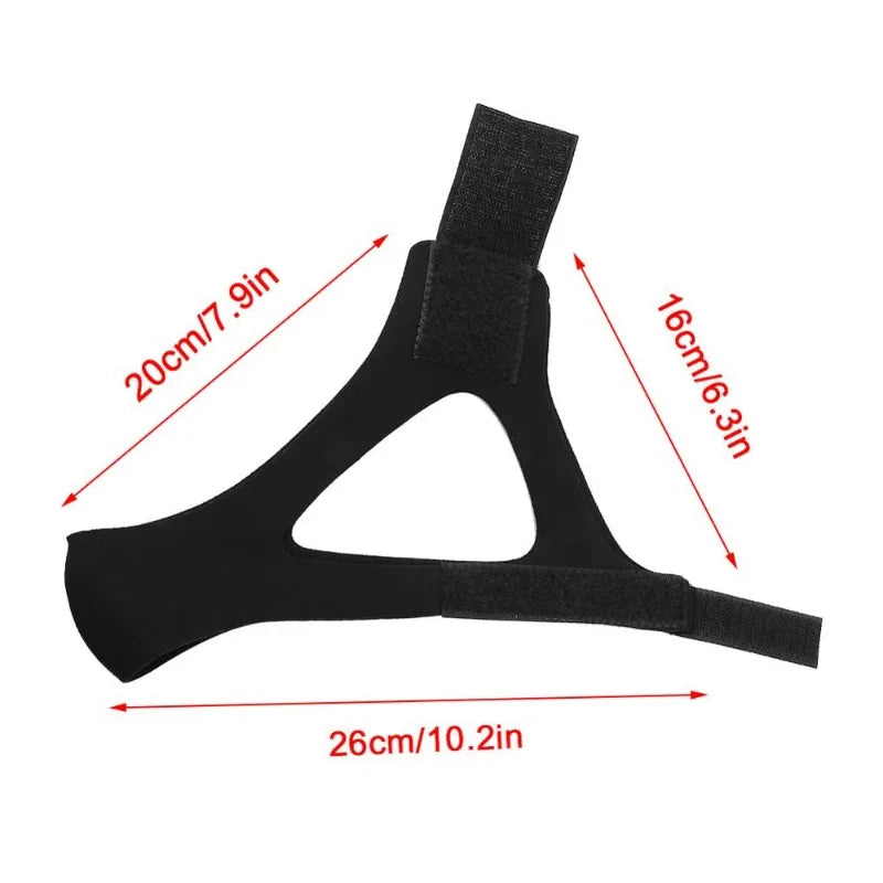 Premium Anti-Snoring Chin Strap - Triangular Belt for Snore Relief, Adjustable Mouth Guard for Better Breath, Comfortable 