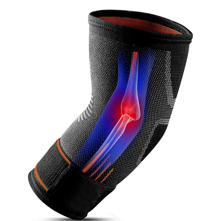 Premium Elastic Elbow Brace for Sports, Compression Arm Sleeve, Breathable Elbow Pads for Safety and Support, Adjustable