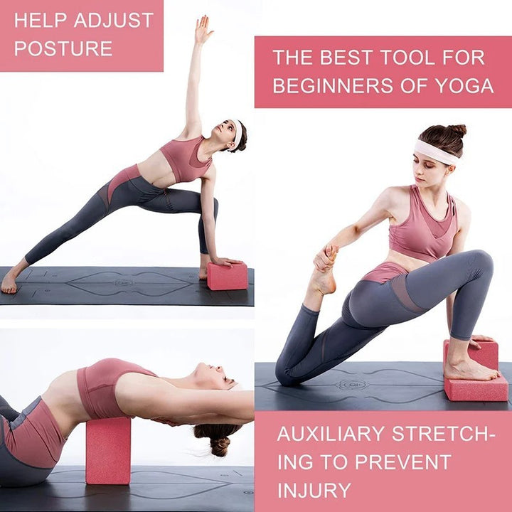 Premium EVA Yogablock – Rutschfester Schaumblock für Dehnübungen & Pilates – Ideal für Körperformung, Flexibilität und Gesundheitstraining – Leicht, langlebig, 23x15x8cm