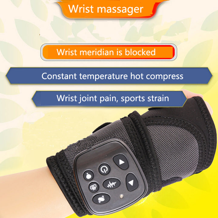 Premium Electric Hand Massager for Pain Relief | 3-in-1 Air Compression, Heat, Vibration | Cordless Massage Machine for