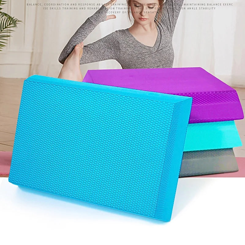 Premium TPE Balance Pad Yoga Mat - Non-Slip Stability Cushion for Exercise, Physical Therapy & Injury Prevention, Lightweight