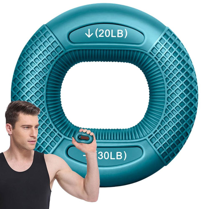 Premium Silicone Hand Grip Strengthener Ring - Durable Finger & Wrist Trainer for Strength Building, Carpal Tunnel Relief