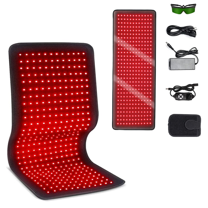 Premium Rot- und Infrarot-Therapie-Gürtel - Schmerzlinderung & schlankmachendes LED-Pad für Körper- und Muskelregeneration