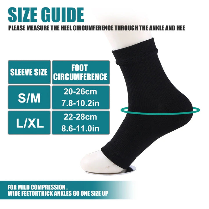 Premium Neuropathy Compression Socks for Ankle Swelling, Plantar Fasciitis Relief, 20-30mmHg Graduated Support, Moisture-