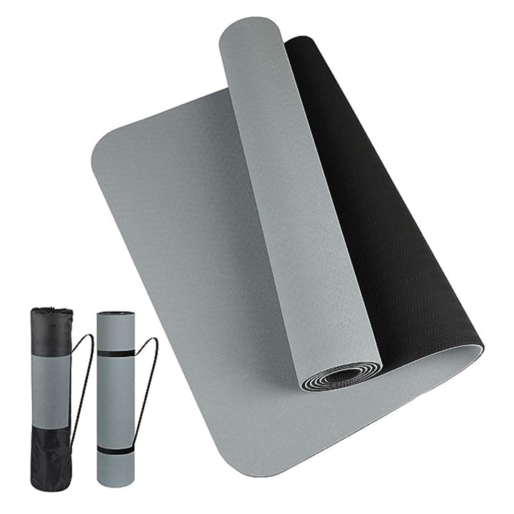 Premium Non-Slip TPE Yoga Mat – Thick, Two-Color, 180x57cm – High-Quality, Odor-Free Fitness Mat for Home Use 