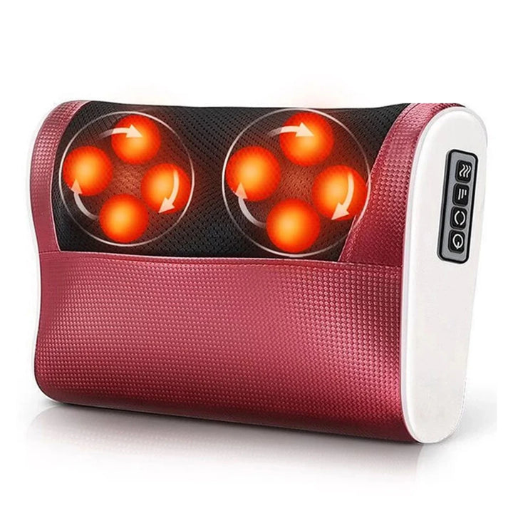 Premium Electric Massage Pillow for Back, Neck & Shoulder Relief – 3D Deep Tissue Nodes, Infrared Heating, Multiple Massage 